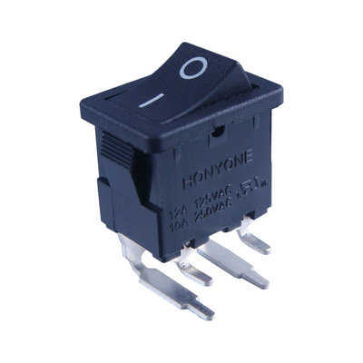 【供應(yīng)4腳船型開關(guān)、21*15兩檔船型開關(guān),MR6小家電用翹板開關(guān)DPST】價格,廠家,圖片,電工開關(guān),惠州宏利源電器-