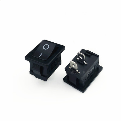 廠家直銷KCD-11防水2腳船型開關(guān)2檔翹板微型開關(guān)15*21MM黑色環(huán)保